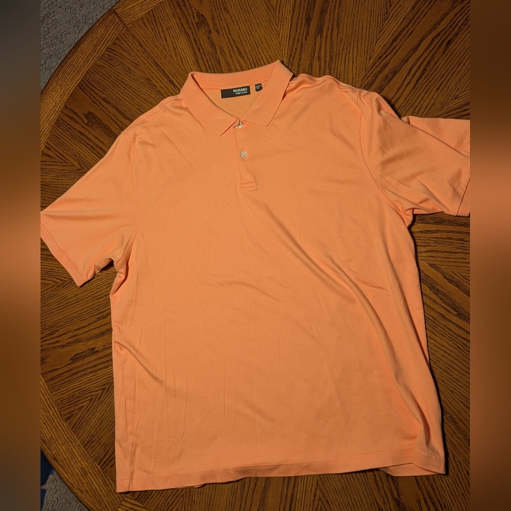 Murano Cotton Salmon Peach Color Polo